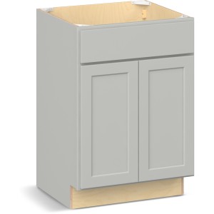 RELIABILT Parkstone II Vanity Base, Light Gray, 24" W, 2 Doors, Fully Assembled - 641159 | Lowe's Pro Supply